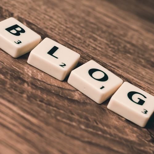 BLOG scrabble letters