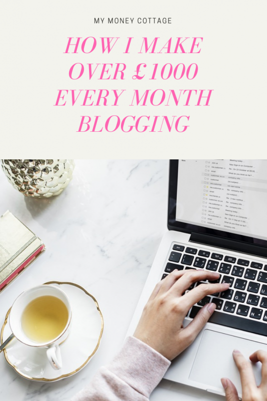 How I make over £1000 every month blogging