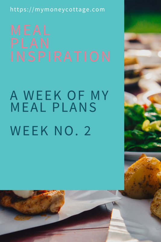 Weekly Meal Plan No 2