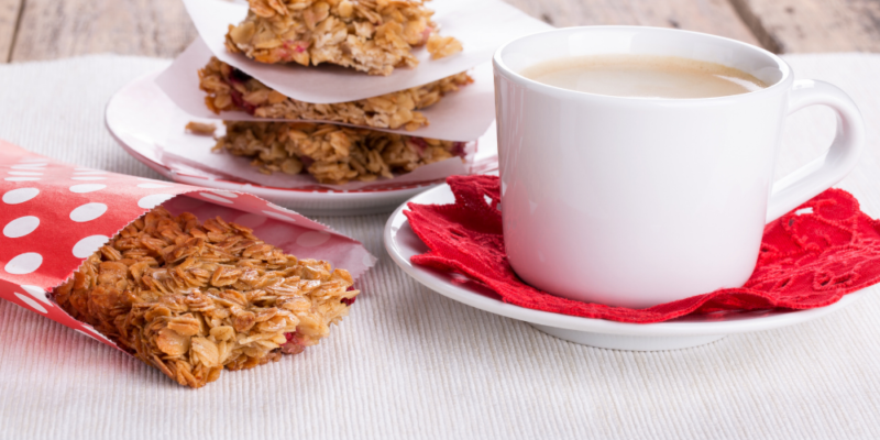 Easy flapjack recipe with coffee