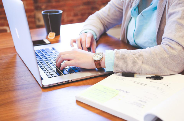Typing at keyboard