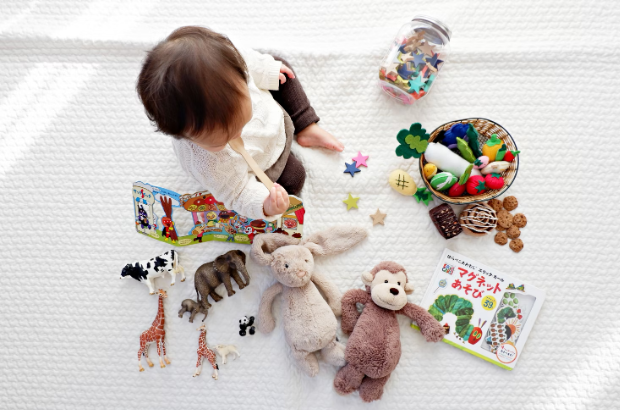 baby with toys
