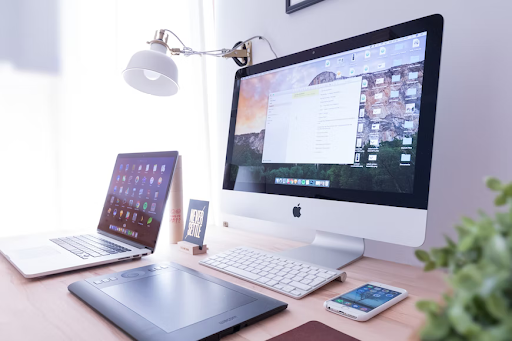 computer workspace