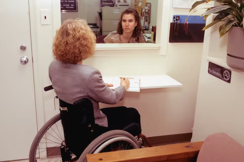 disabled lady