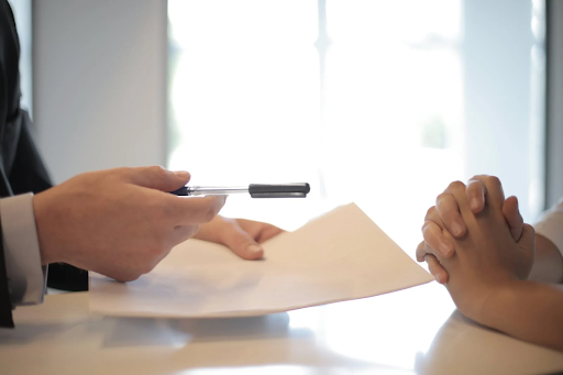 signing an agreement