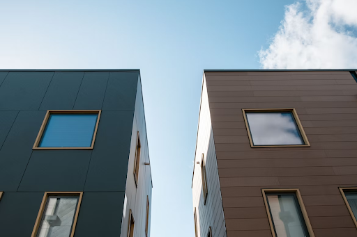 apartment buildings