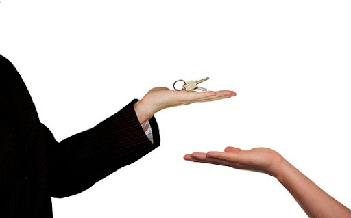handing over house keys