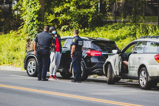 police stopping a car
