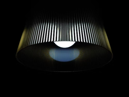 light bulb in lampshade