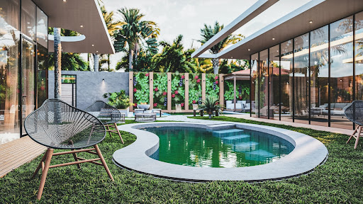 small outdoor pool