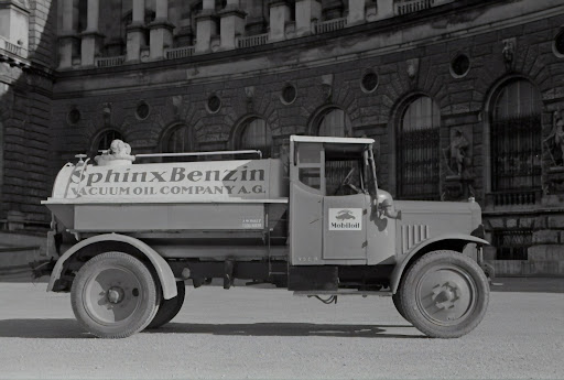 vintage oil truck