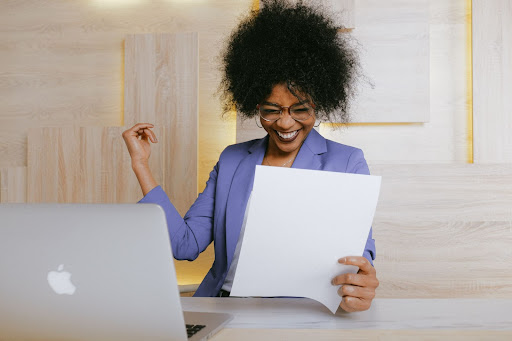 smiling business woman