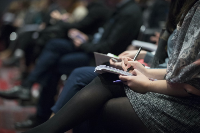 students taking notes