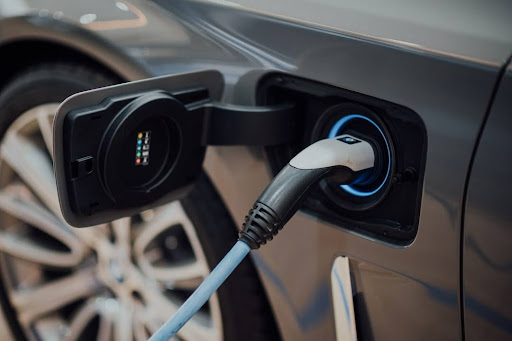 electric car on charge