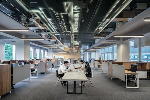 open plan office