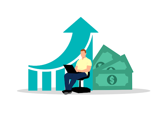 man with dollars
