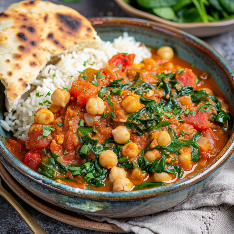 Chickpea and Spinach Stew