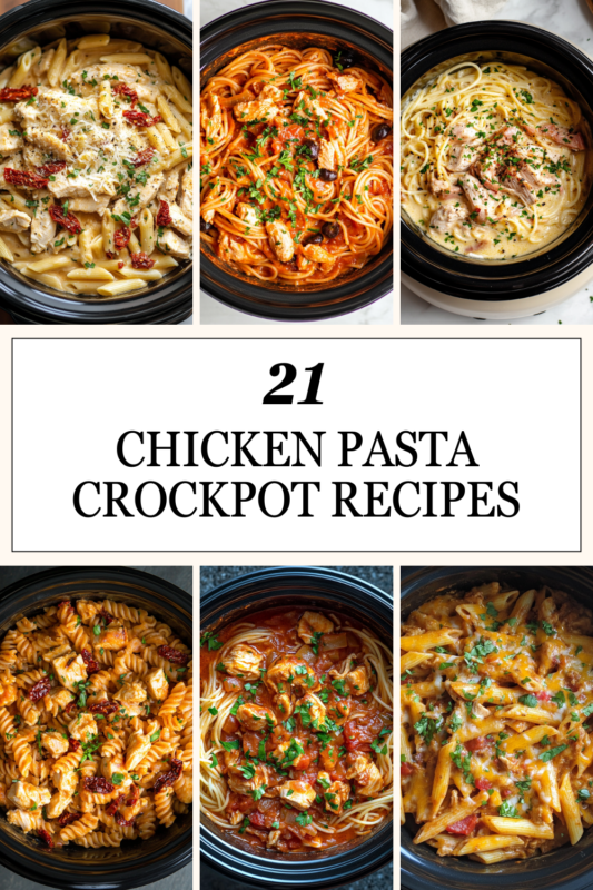 21 Chicken Pasta Crockpot Recipes: Easy Weeknight Dinners - My Money ...