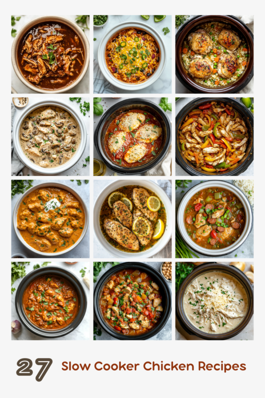 27 Slow Cooker Chicken Recipes