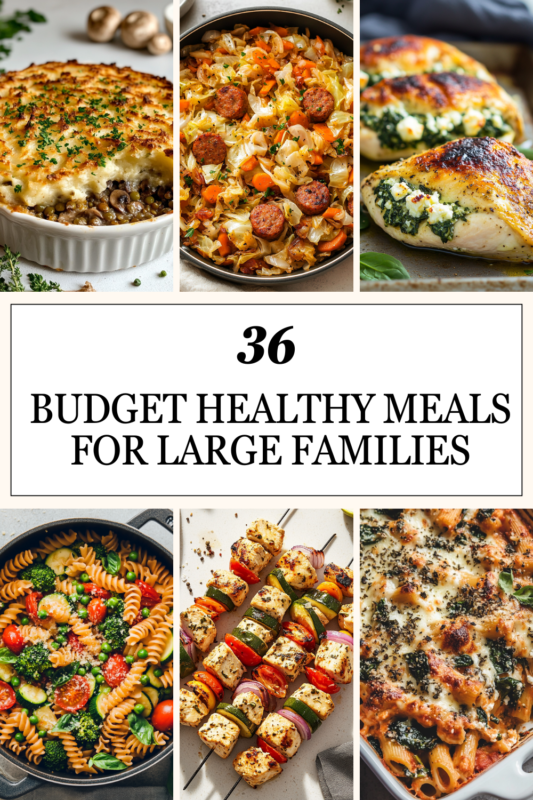 36 Budget Healthy Meals for Large Families