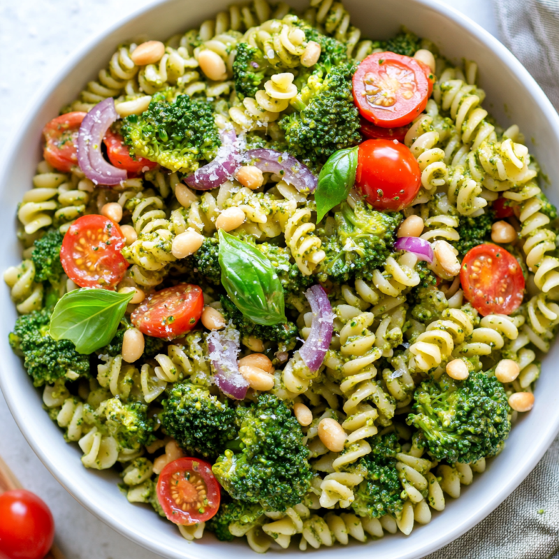 Broccoli Pesto Pasta Salad