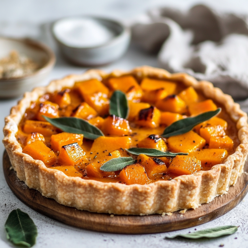 Butternut Squash and Sage Tart
