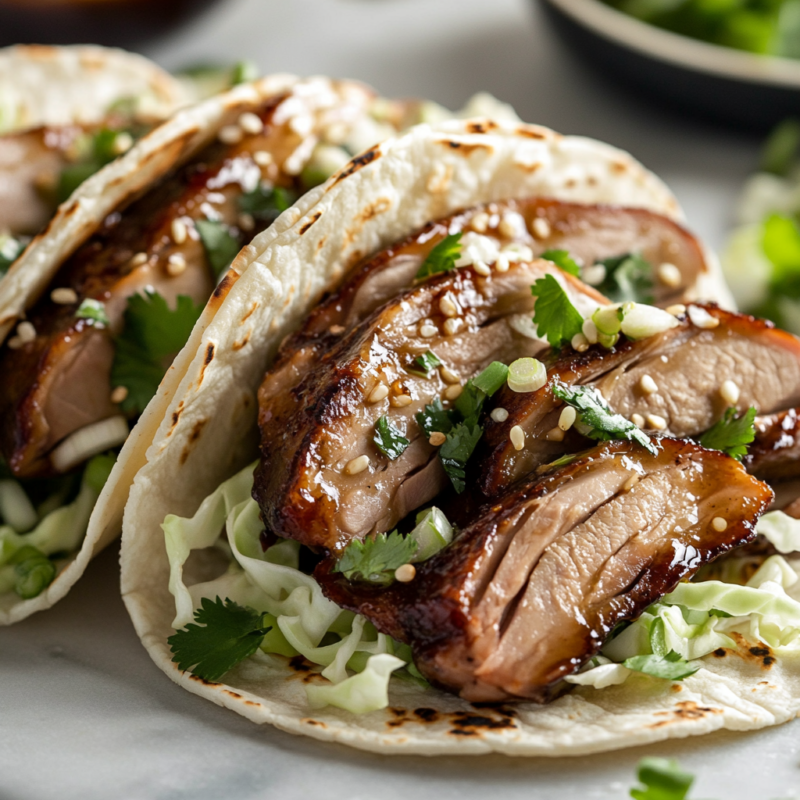 Duck Tacos with Hoisin Sauce