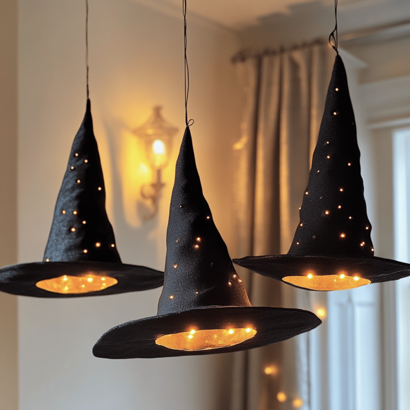 Floating Witch Hat Luminaries