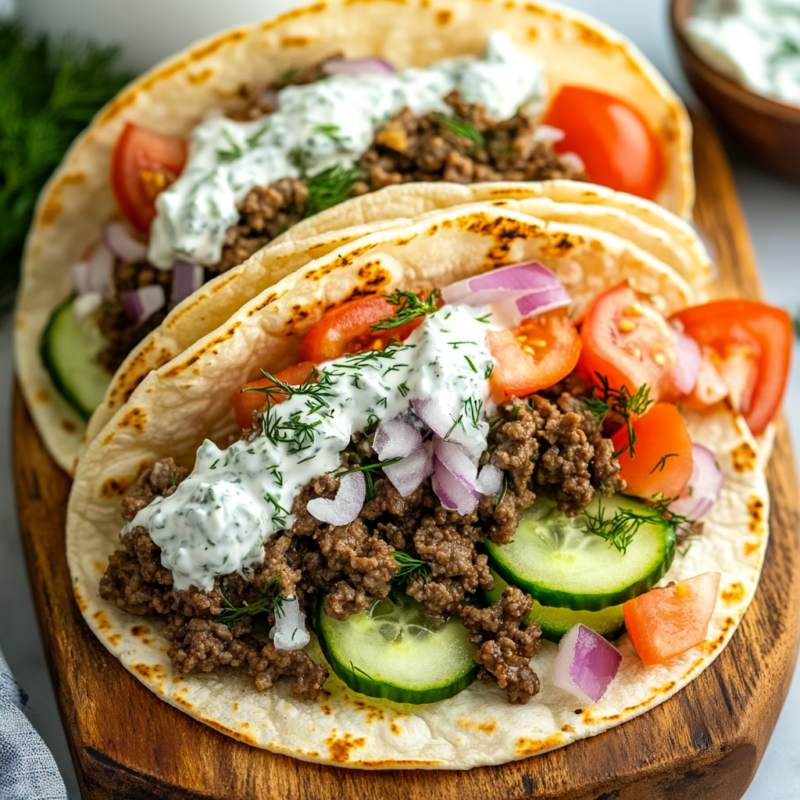 Greek Gyro Tacos