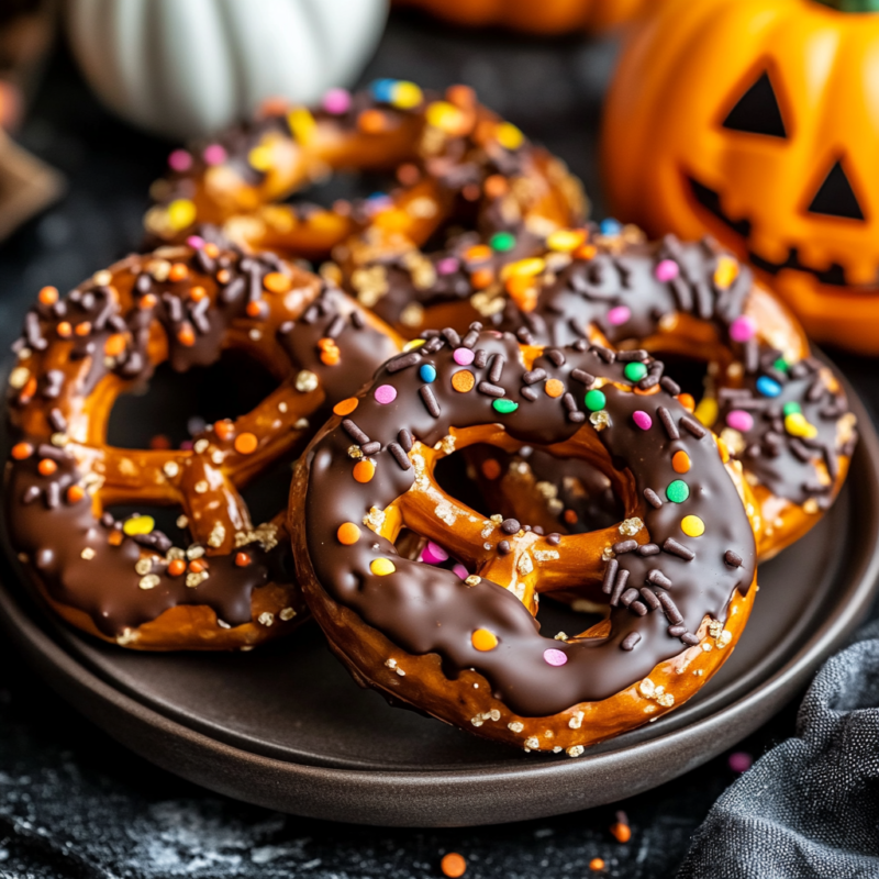 Pumpkin Spice Pretzels