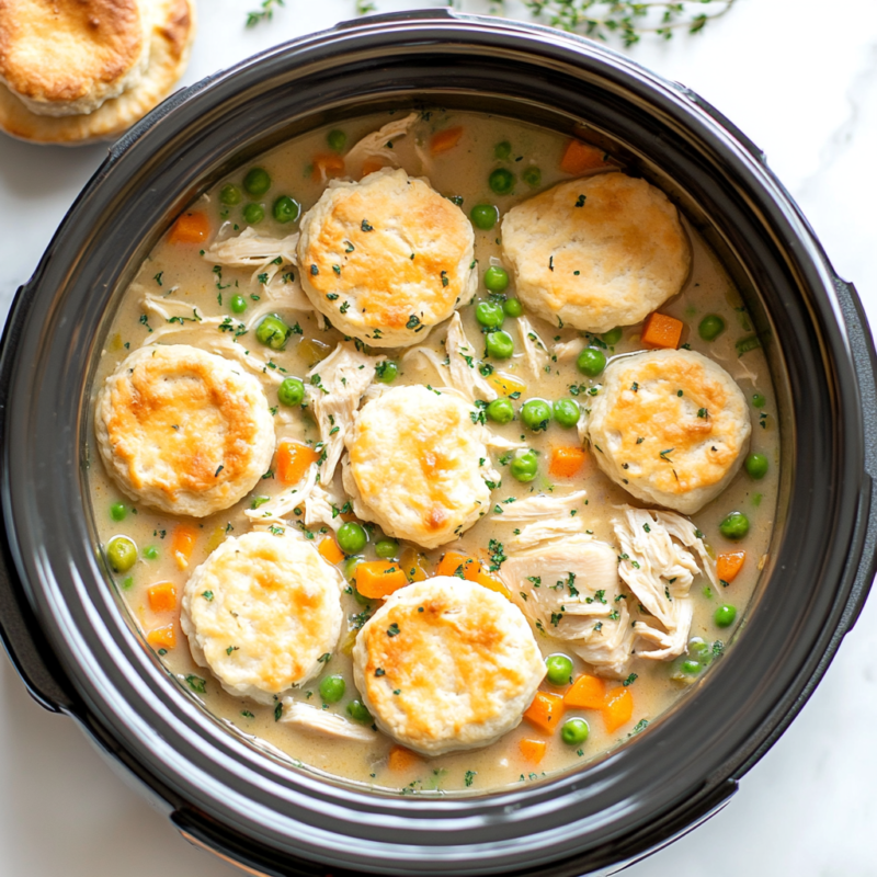Slow Cooker Chicken Pot Pie