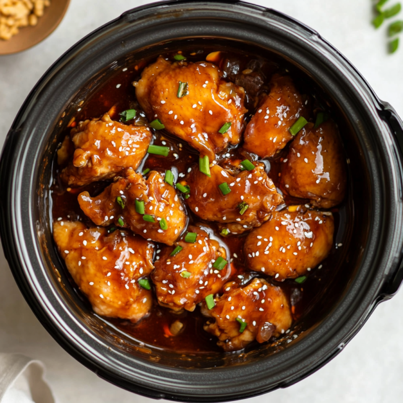 Slow Cooker Honey Garlic Chicken