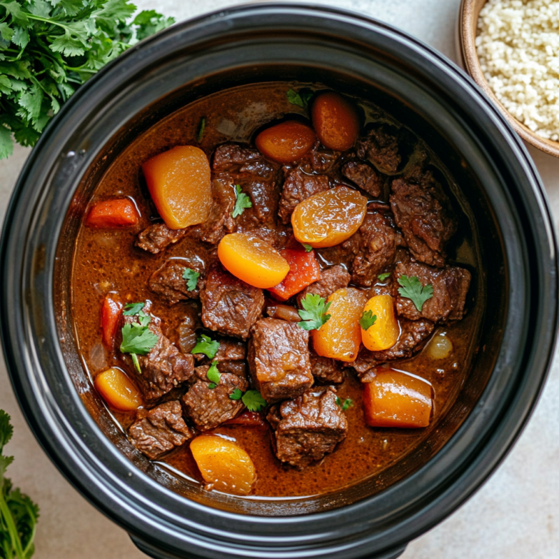 Slow Cooker Moroccan Beef