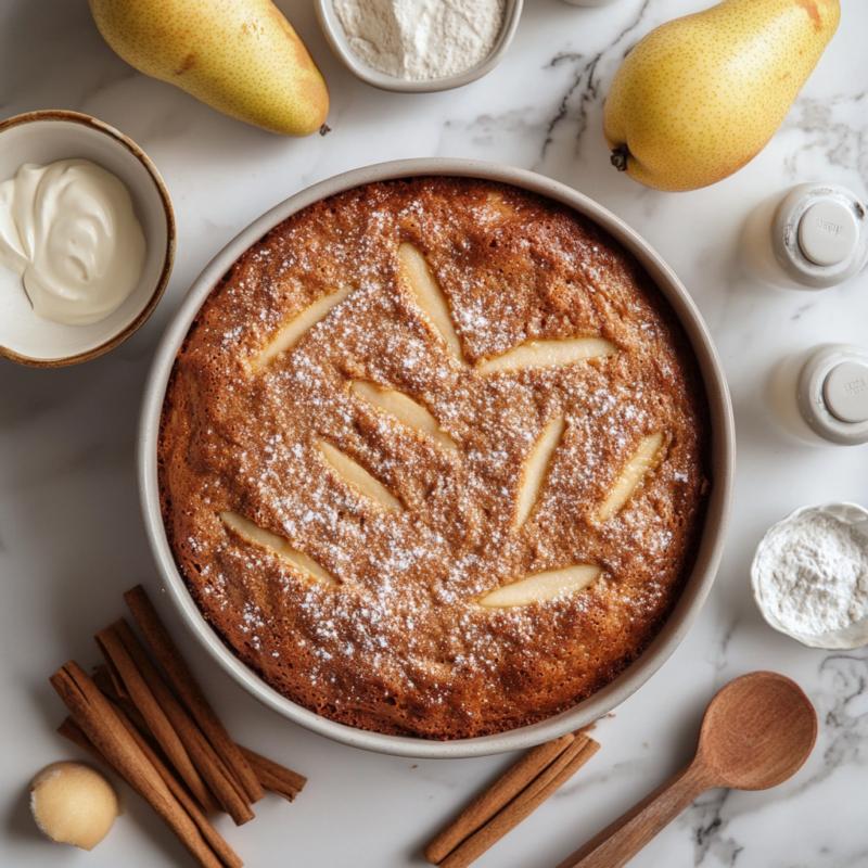 Spiced Pear Cake