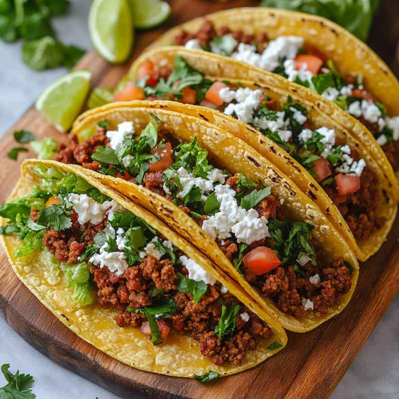 Spicy Chorizo Tacos