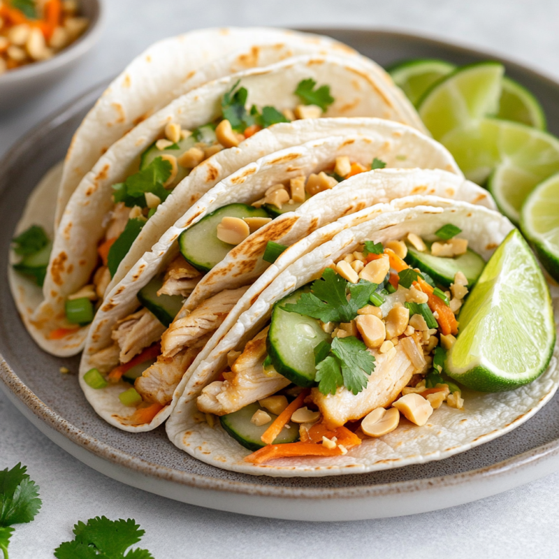 Thai Chicken Tacos