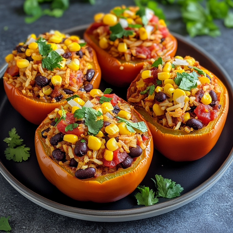 Vegan Stuffed bell peppers