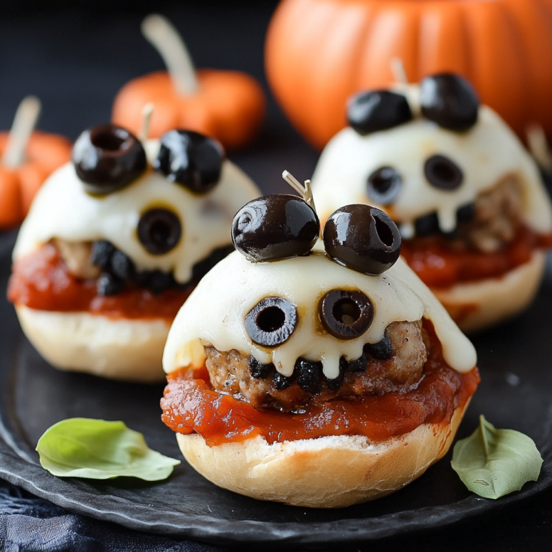Zombie Meatball Sliders