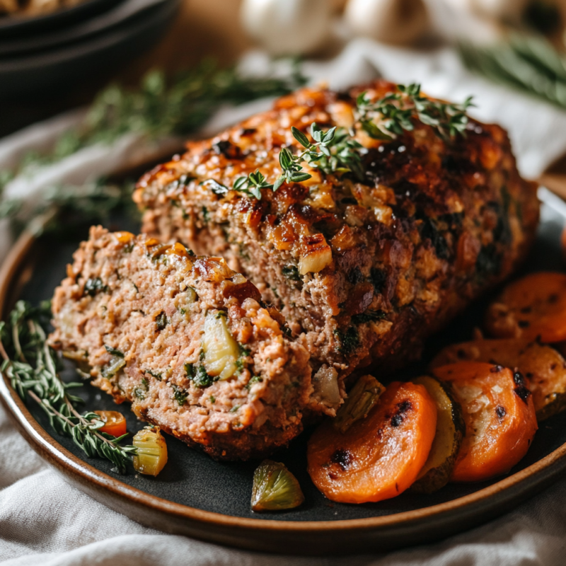 turkey and vegetable meatloaf