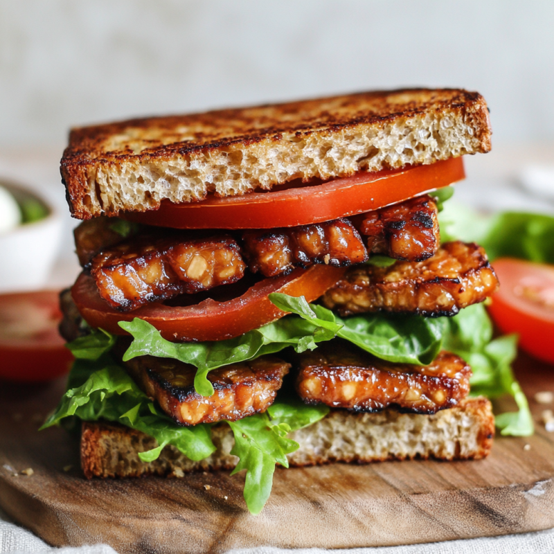vegan BLT sandwich