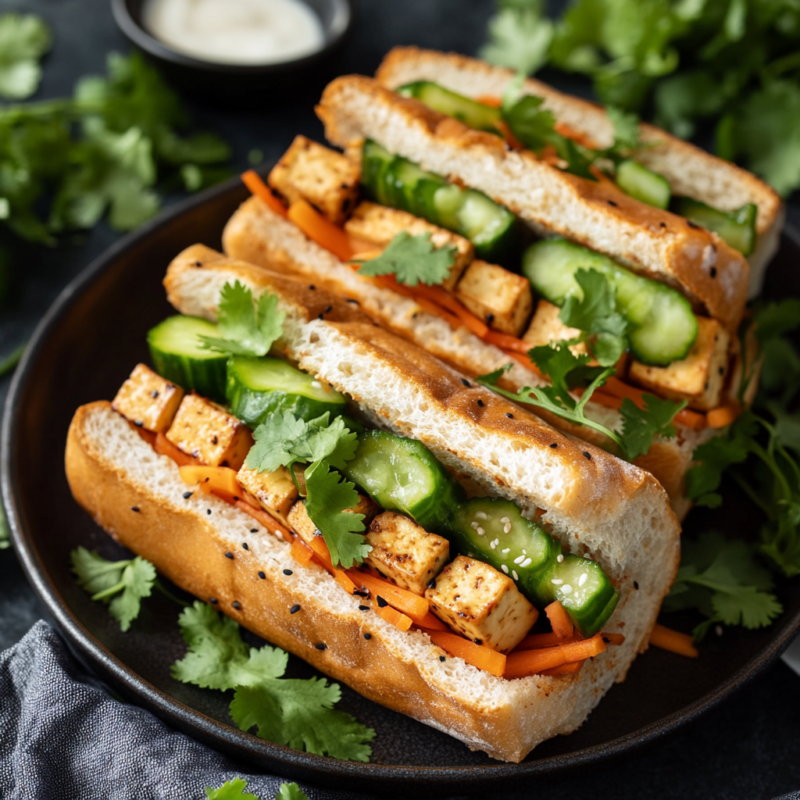 vegan Banh Mi sandwich