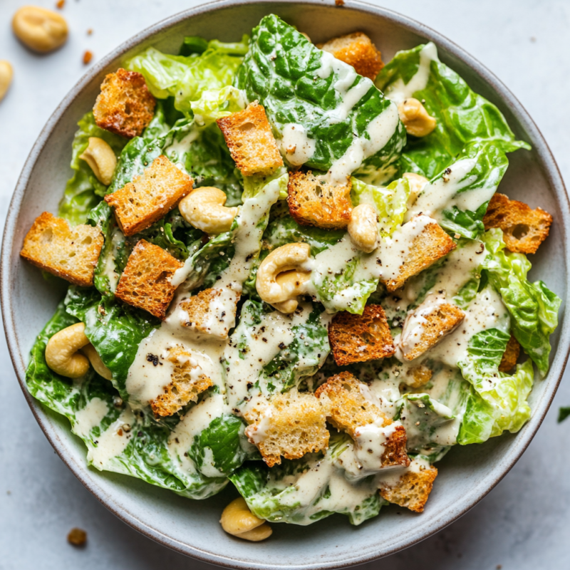 vegan Caesar salad
