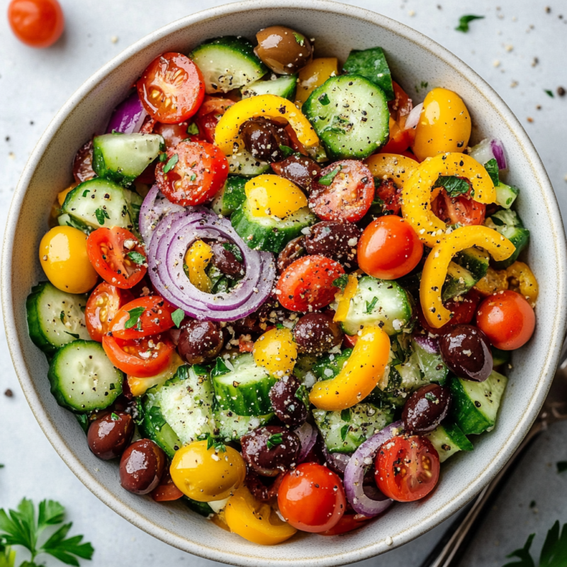 vegan Greek salad