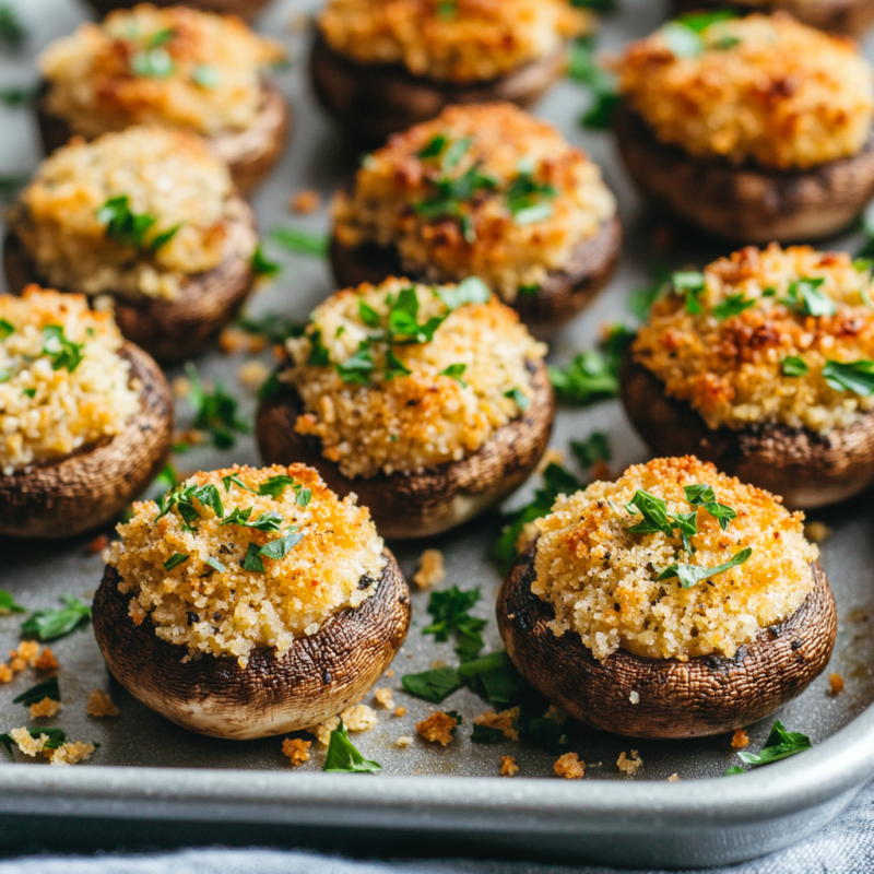 vegan stuffed mushrooms
