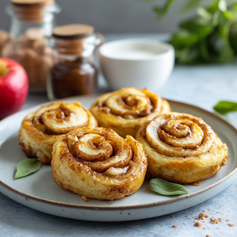 Air Fryer Apple Cinnamon Rolls