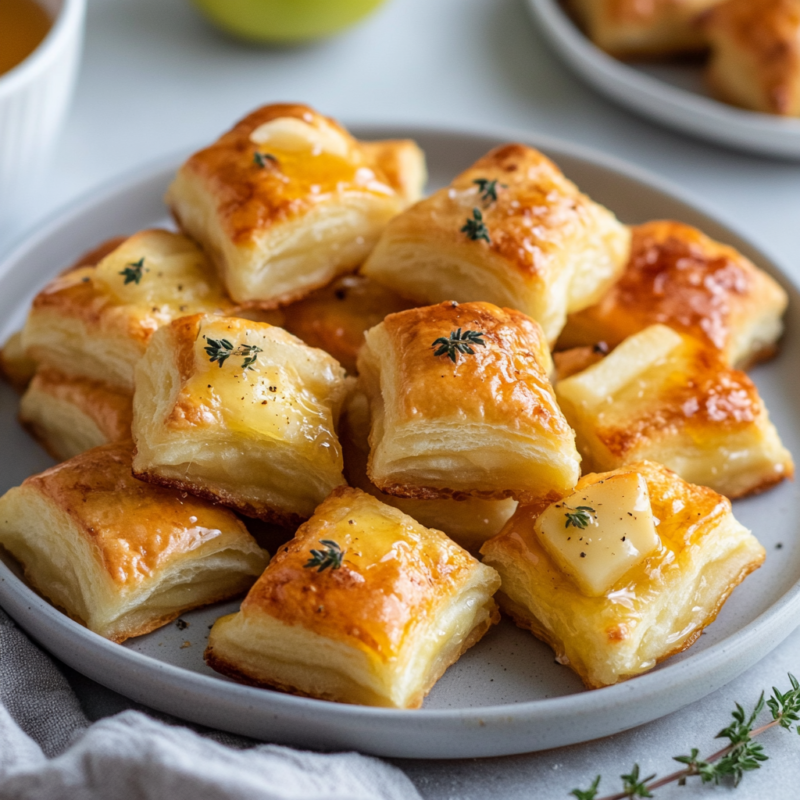 Air Fryer Apple and Brie Bites