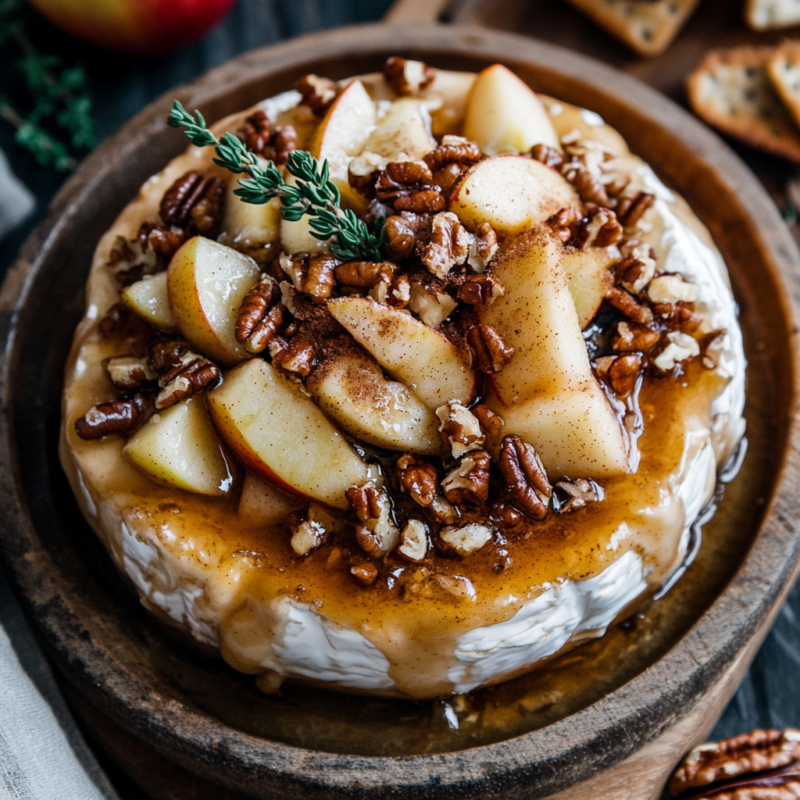 Apple Cinnamon Baked Brie