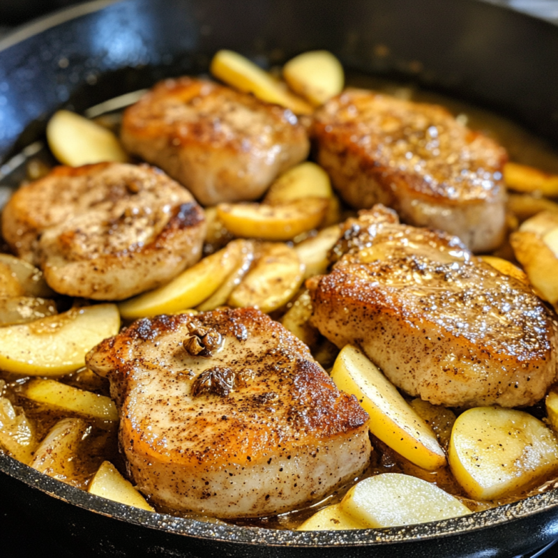 Apple Cinnamon Pork Chops