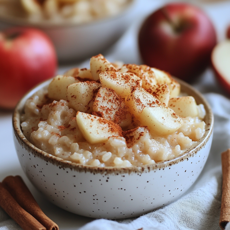 Apple Cinnamon Rice Pudding