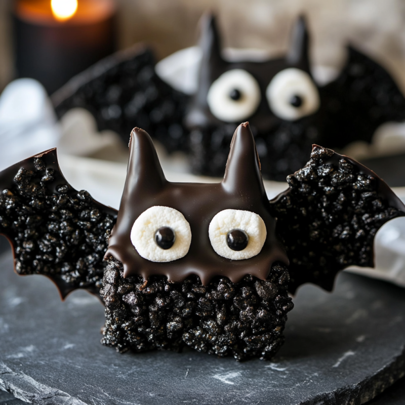 Bat Rice Krispie Treats